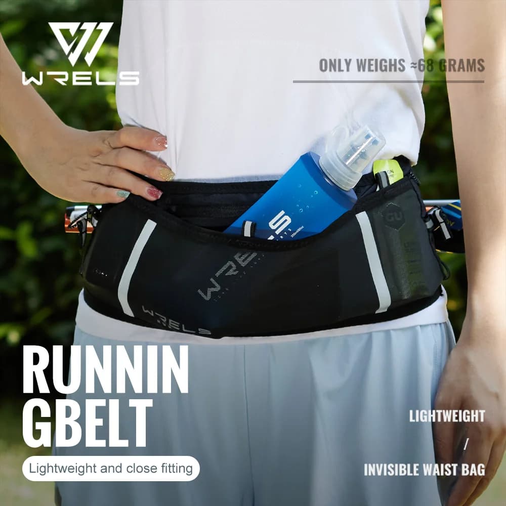 WRELS Unisex Unisex Invisible Elastic Waist Waist Belt Multifunction Waist Bag for Marathon