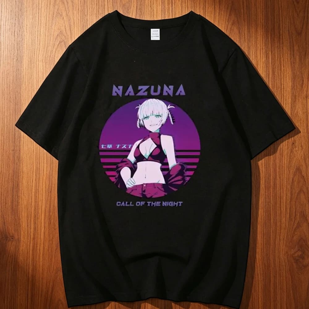 Call of the Night Cotton Tshirt Teen Graphic Trendy Pop Culture Hip Hop Colorful Breathable Shirt Kawaii 2000s Pastel Hip Hop