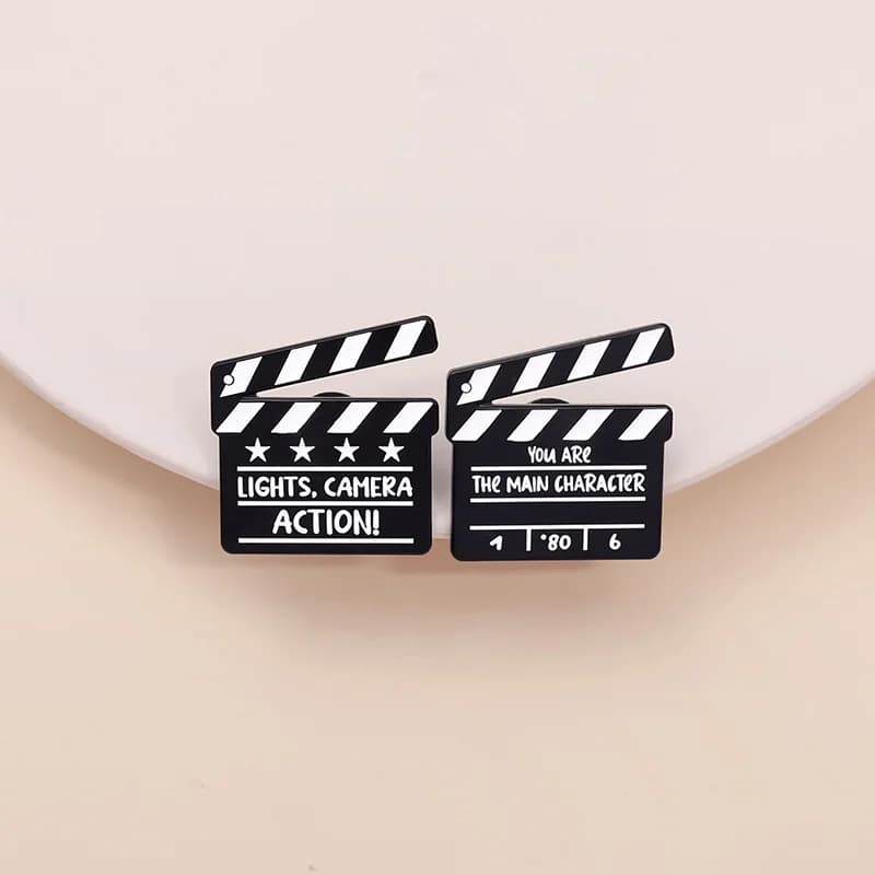 Enamel Brooch Funny Movie Inspired Enamel Pin Pop Culture Brooch Novelty Lapel Pin for Jacket Backpack Hat Cute Film Fan Gift