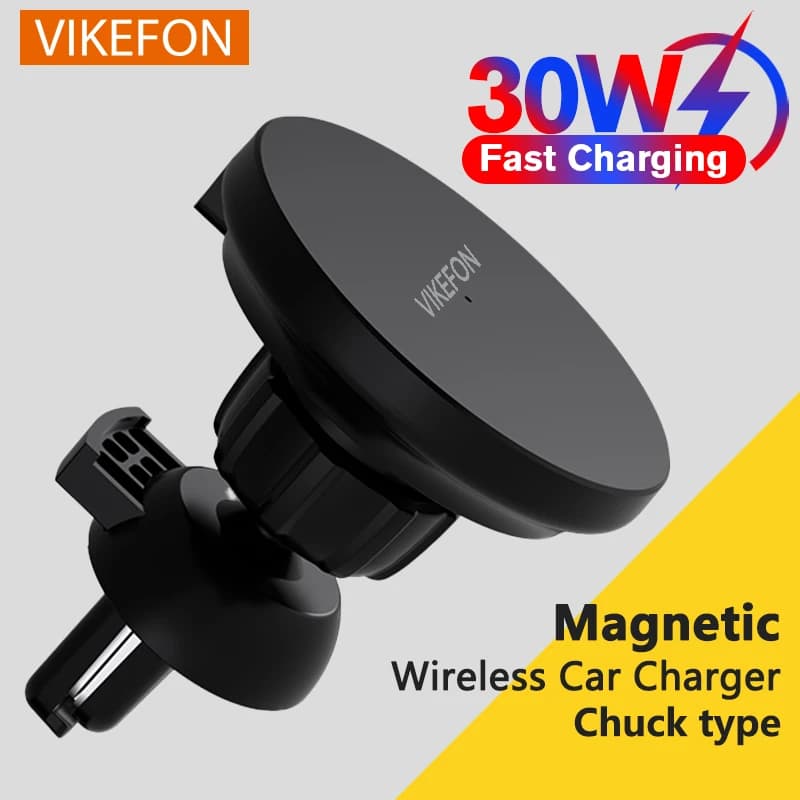 Magnetic Support for Wireless Car Charger Support for Cell Phone Charger for iPhone 15 14 13 12 Pro Max Mini Car Fast Charging Station