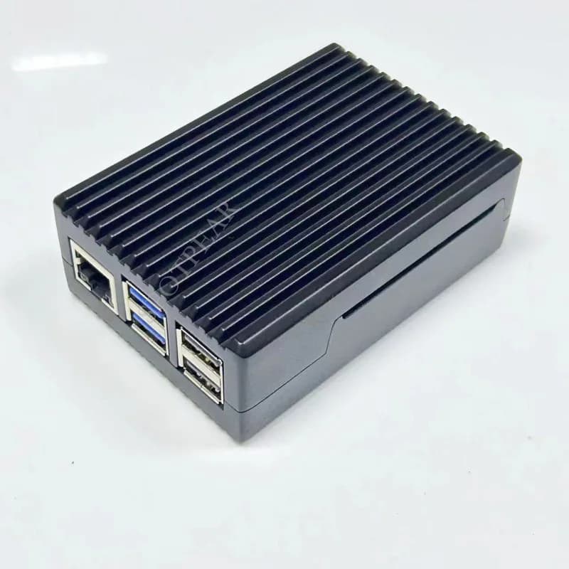 Metal housing with Raspberry Pi5 aluminum housing for PI 5