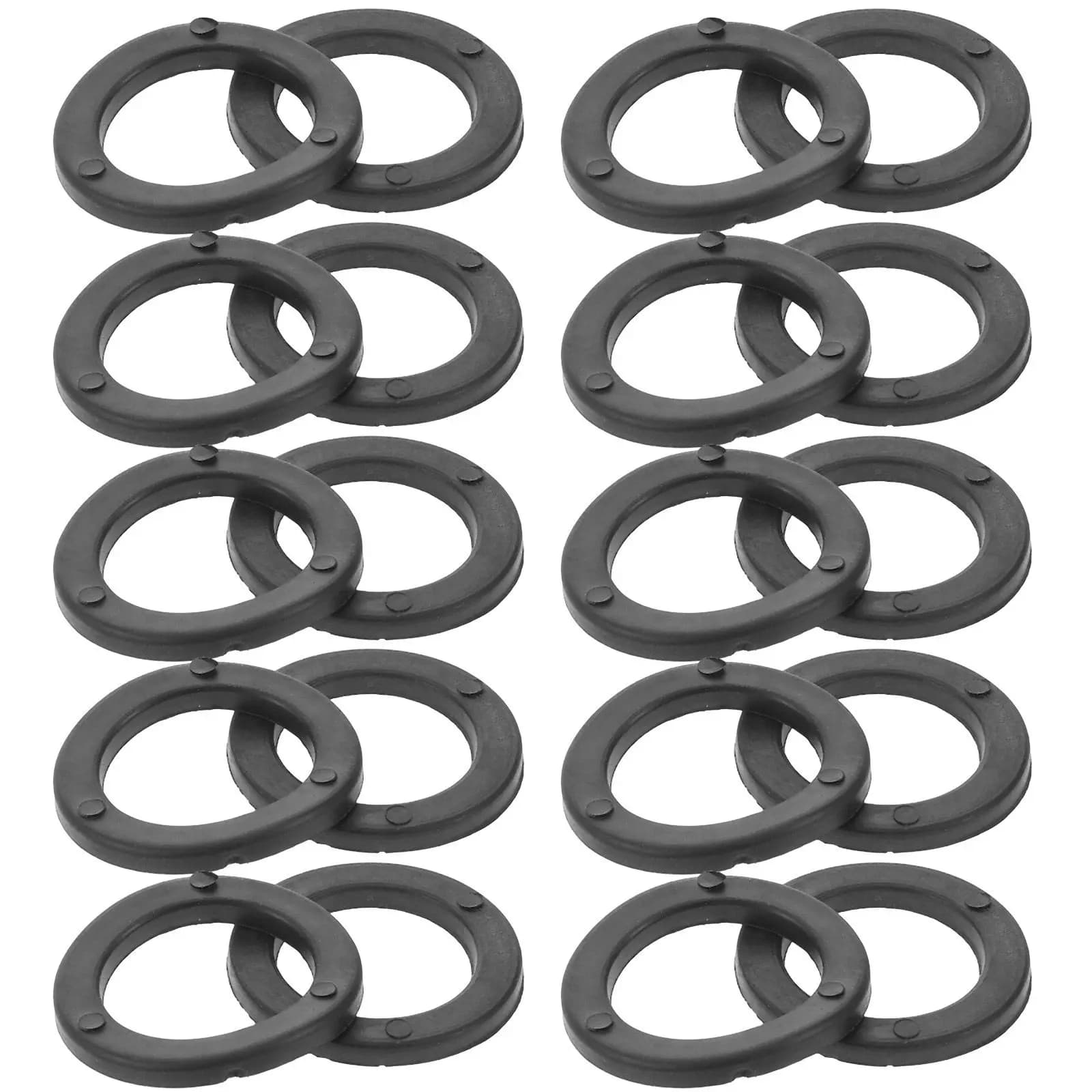 15 Pezzi Anelli di Stabilizzazione in Plastica per Manubri, Anelli Piatti Ergonomici Antiscivolo per Bilancieri, per Piastre Pesi e Collari per Manubri da Palestra
