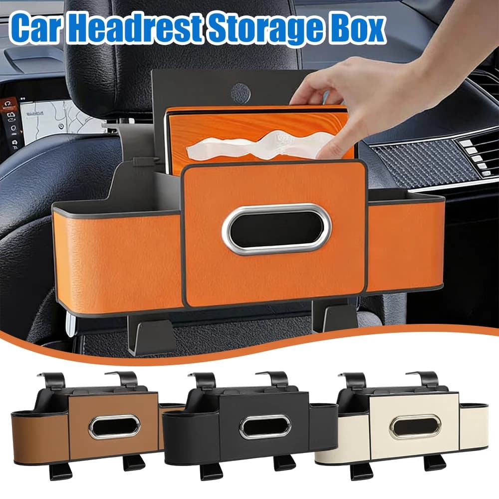 Organizer 4 in 1 per Sedile Auto, Contenitore Multifunzionale Universale con Gancio per Interni Auto, Accessori Auto