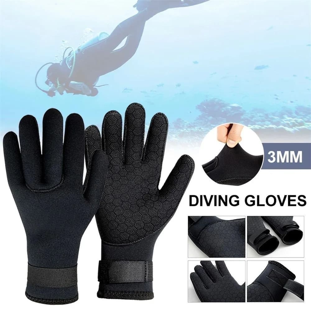 Guanti da sub da 3 mm Guanti da muta antiscivolo resistenti al taglio Guanti da snorkeling flessibili per pesca subacquea Nuoto Rafting
