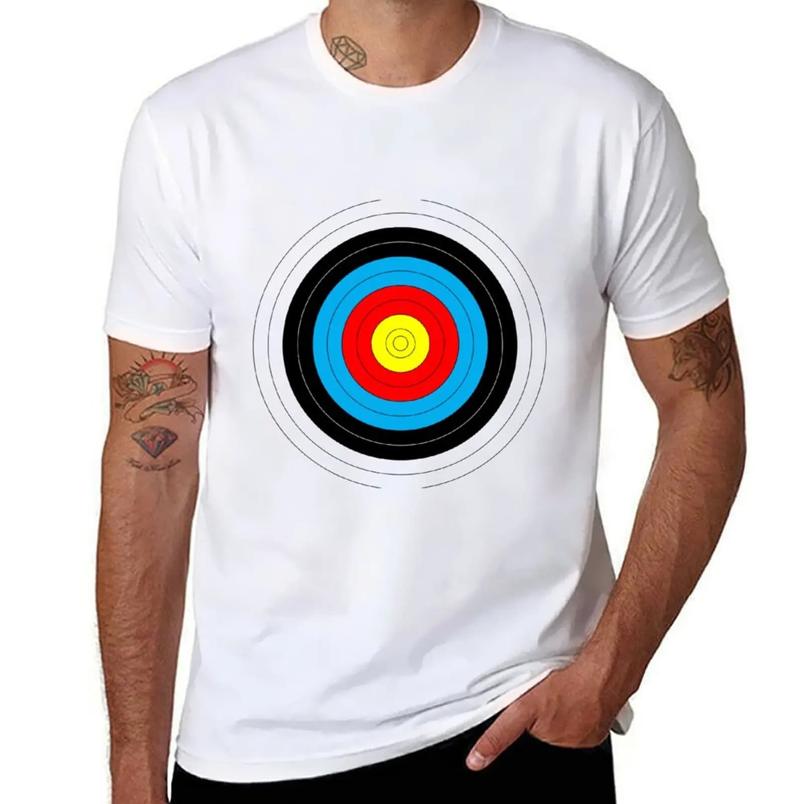 T-shirt da tiro con l'arco, maglietta da lavoro industriale