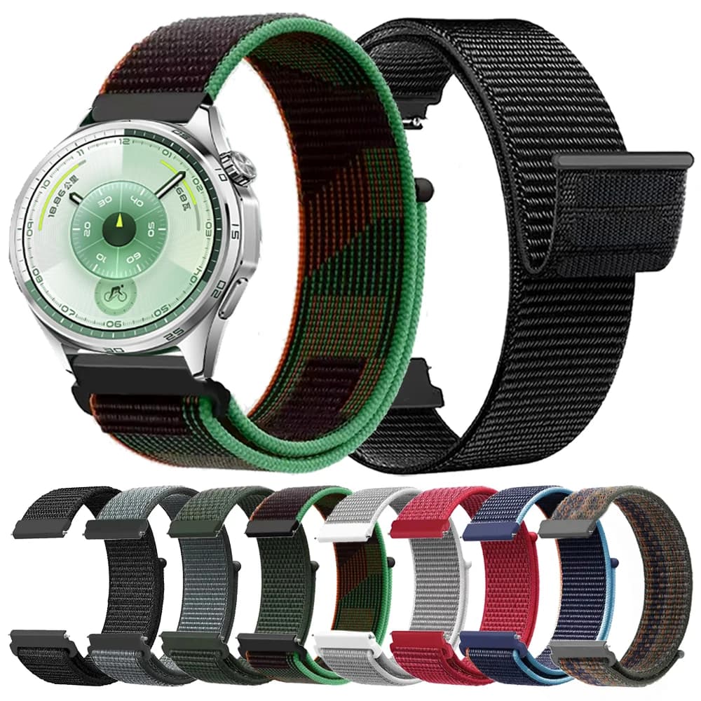 Cinturino in nylon da 20mm/22mm per HUAWEI WATCH GT6 Pro GT 5 4 46mm GT3 2 42mm cinturino per Garmin Venu 4 3 Sq 2 Vivoactive 4 braccialetto sportivo