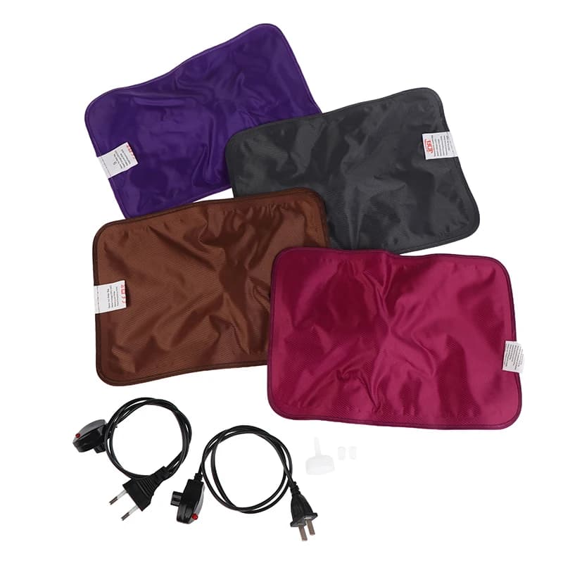 EU/US Plug Rechargeable Electric Hot Water Bottle Reusable Hand Warmer Heater Bag For Winter Hot Water Bottle Random Color