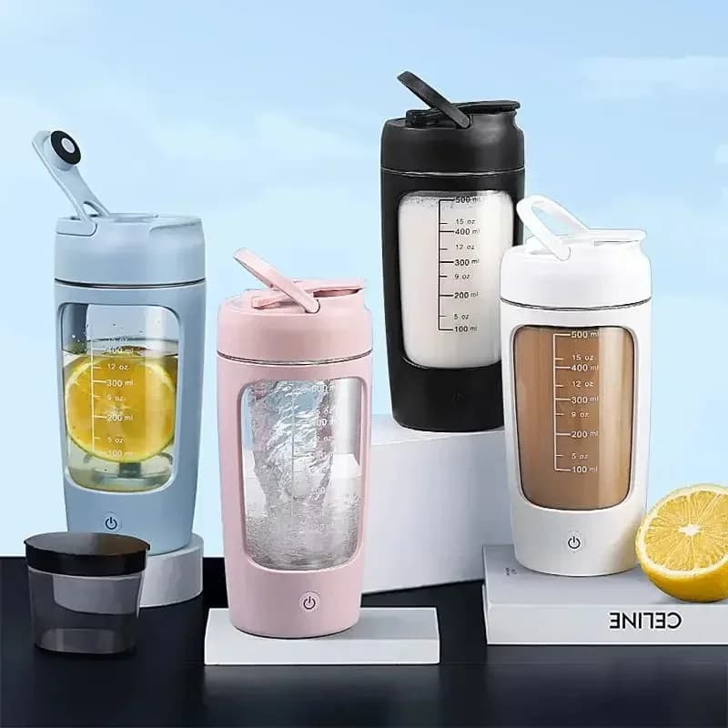 Shaker Elettrico Portatile USB per Proteine, Tazza Agitatore Automatica Ricaricabile per Palestra, Senza BPA, per Cocktail e Frullati