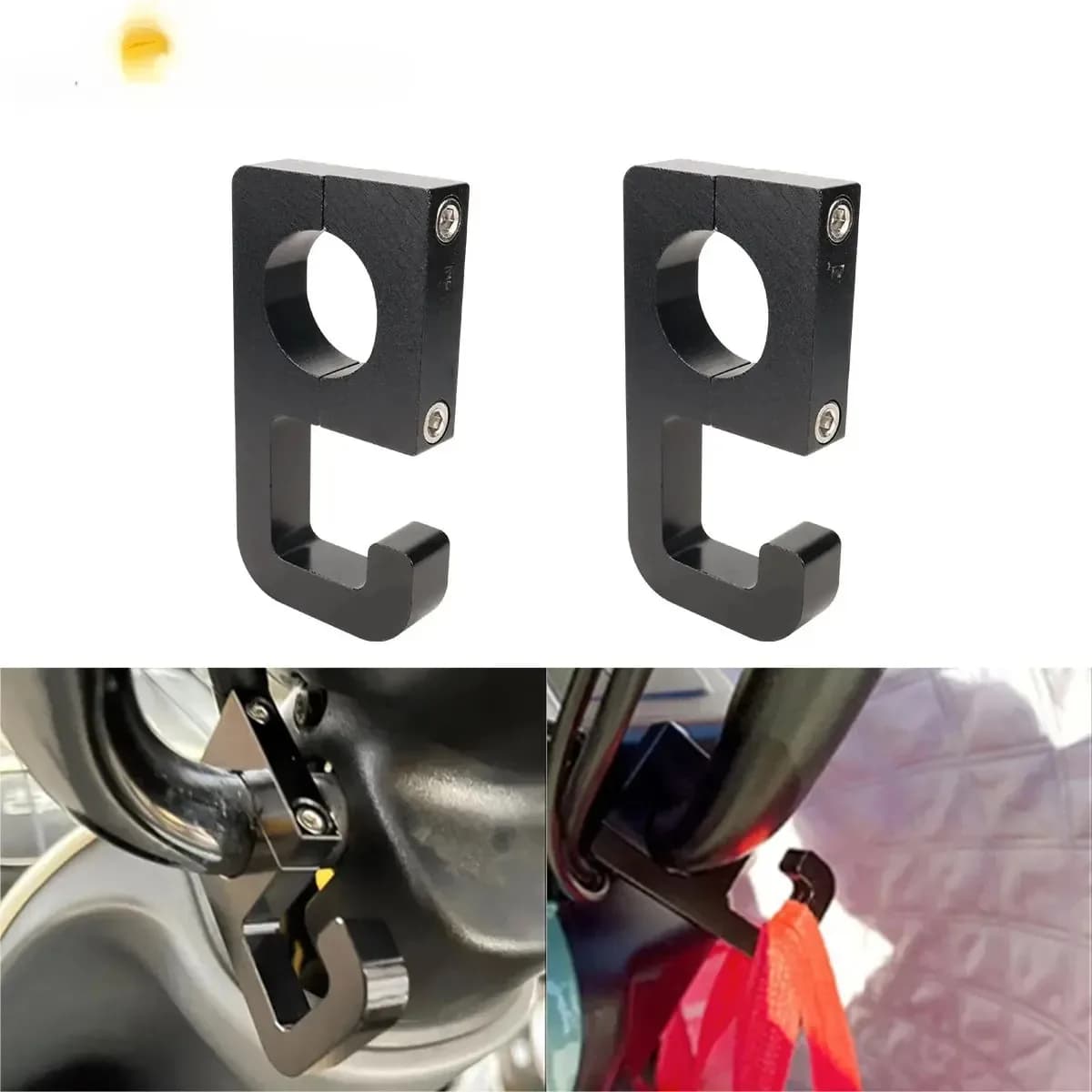 Helmets Hook for claw Bike support Bicycle holders Bag for bicycles Aluminum Hook for luggage 22mm 7/8'''