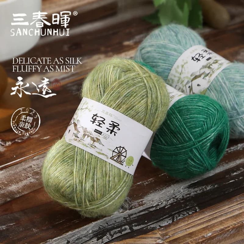 250g 10 Balls Spray Yarn, Handmade DIY Weaving, Baby Cotton Thread, crochet blanket, scarf, hat, stick needle, doll yarn ball