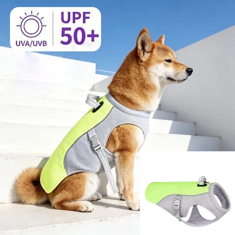 medium-sized dog Cooling Vest Harness Cooler Jacket with Adjustable for Outdoor Hunting Training and Camping