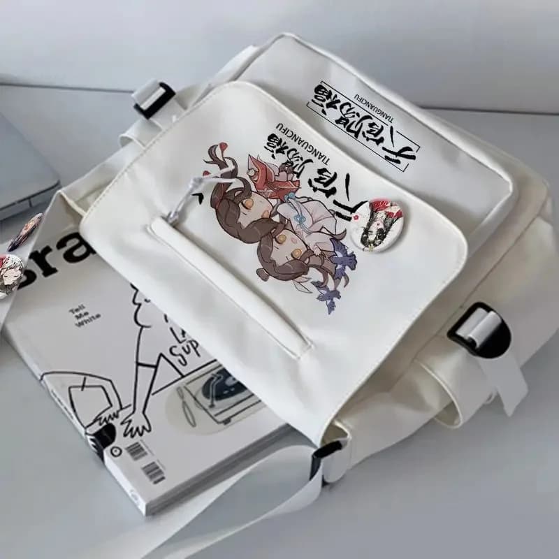 qq78Request7Anime Heaven Official’s Blessing Hua Cheng Xie Lian Cosplay Shoulder Student Sports Crossbody Backpack Messenger Bag