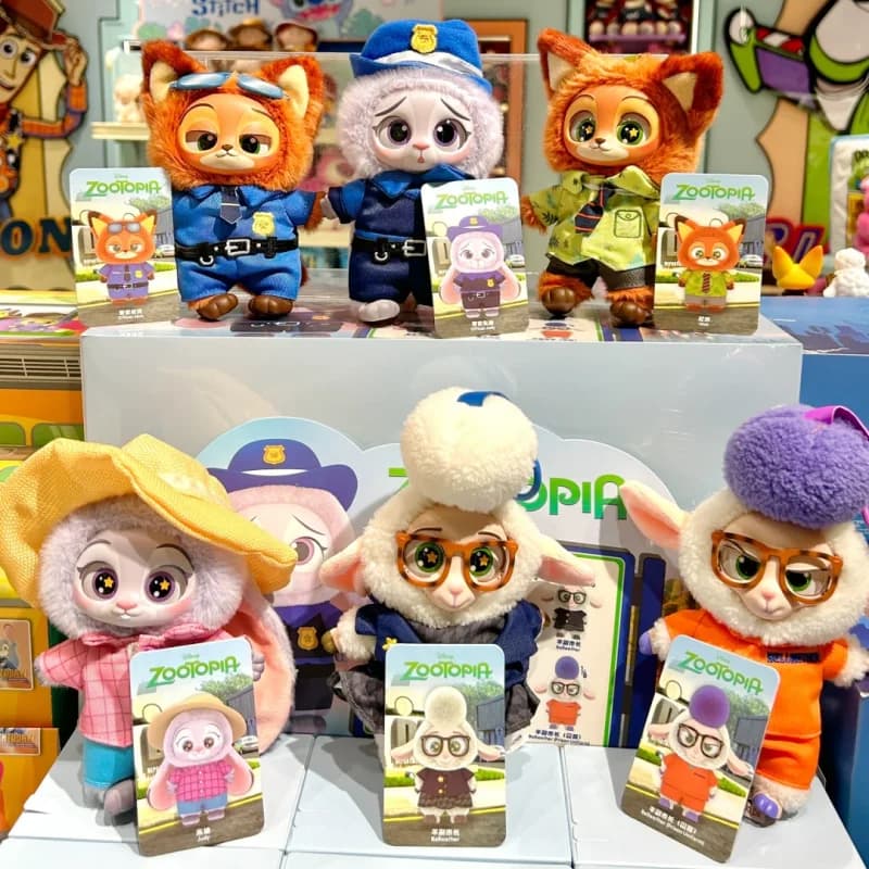 Disponibile Nuova scatola cieca Zootopia Judy Rabbit/Nick Fox Simpatico giocattolo da collezione Accessorio alla moda Ciondolo Regalo a sorpresa per le ragazze