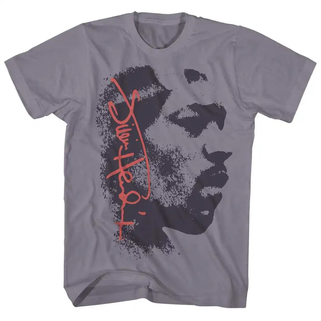 T-shirt 2026 con ritratto artistico di Jimi Hendrix, musicista rock, 100% cotone, grafica, per uomo e donna, top streetwear estivo