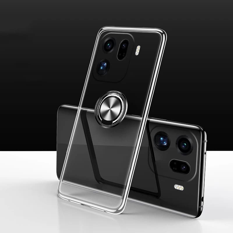 Skinlee Per OPPO Trova X9 Pro 5G Custodia Con Anello Cover In Silicone Trasparente Originale Per OPPO Trova X9 5G Involucro Posteriore