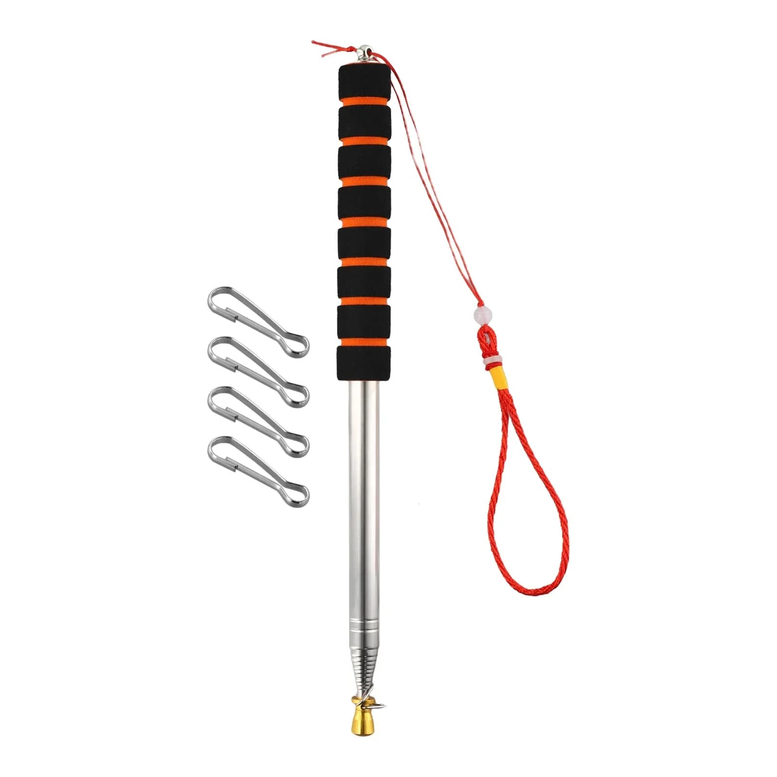 Parades Rallies 3 Meters Telescopic Handheld Flagpole Portable Flagpole Telescopic Design Versatile Applications