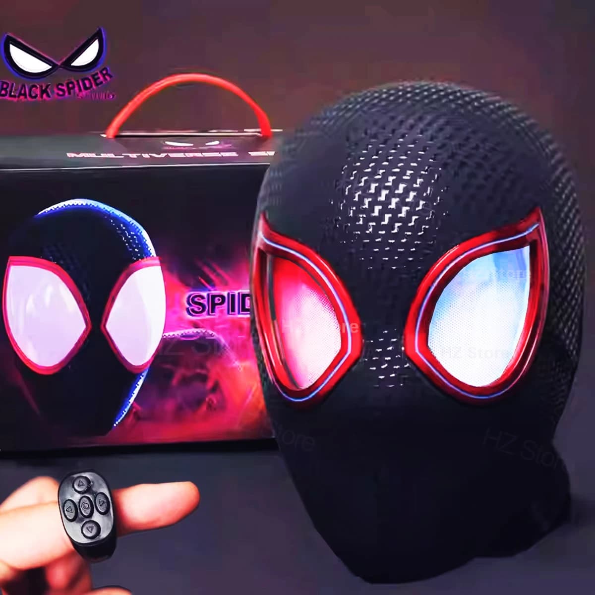 Spider-Man Electronic Mask with Mobile Eyes, Remote Control 1:1, Adult Toy, Gift