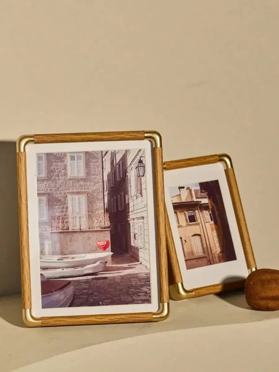Cornice portafoto in plastica, verticale-orizzontale, da tavolo o da parete, per decorazioni domestiche o da ufficio, decorazioni per la famiglia e per la tavola