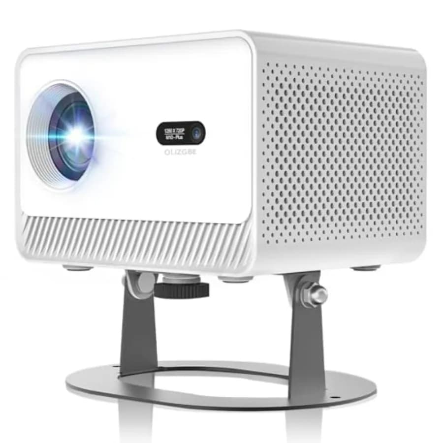 Mini Proiettore Portatile Intelligente con WiFi e Bluetooth, Supporto 4K, 300 ANSI Lumen, Android 13, Correzione Automatica Keystone, Elettrico