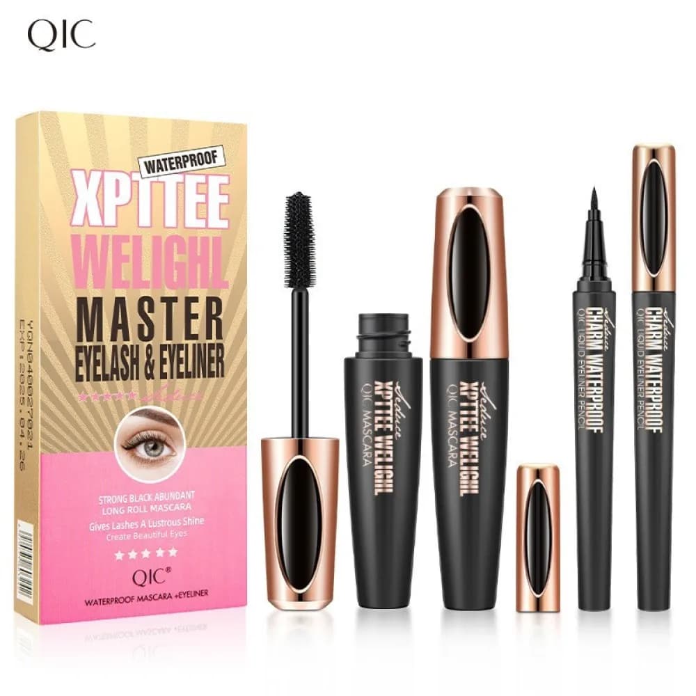 Waterproof Mascara 4D Fiber Lash Volume Curling Long Extension Thick Makeup Eyes Cosmetic Sweat Proof Professional Beauty