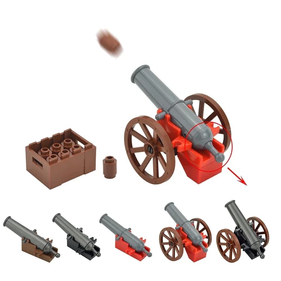 Offerta speciale Cannone Base 5060 force Cannone pirata con ripresa Promozione di giocattoli classici con blocchi di costruzione