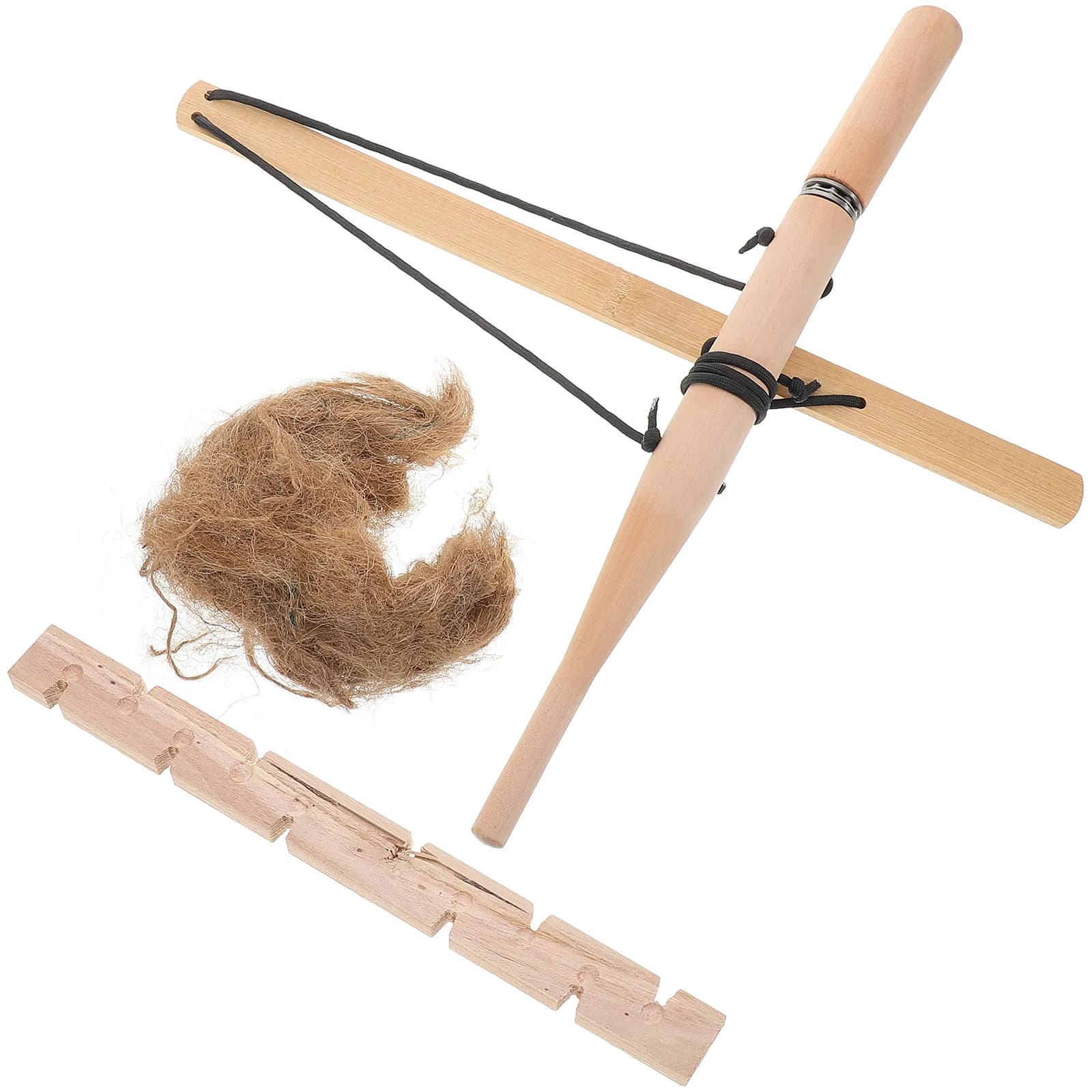 Kit di Accendifuoco con Arco in Legno per Bambini, Strumento Educativo STEM per Creare Fuoco all'Aperto, per Campeggio, Escursionismo e Backpacking