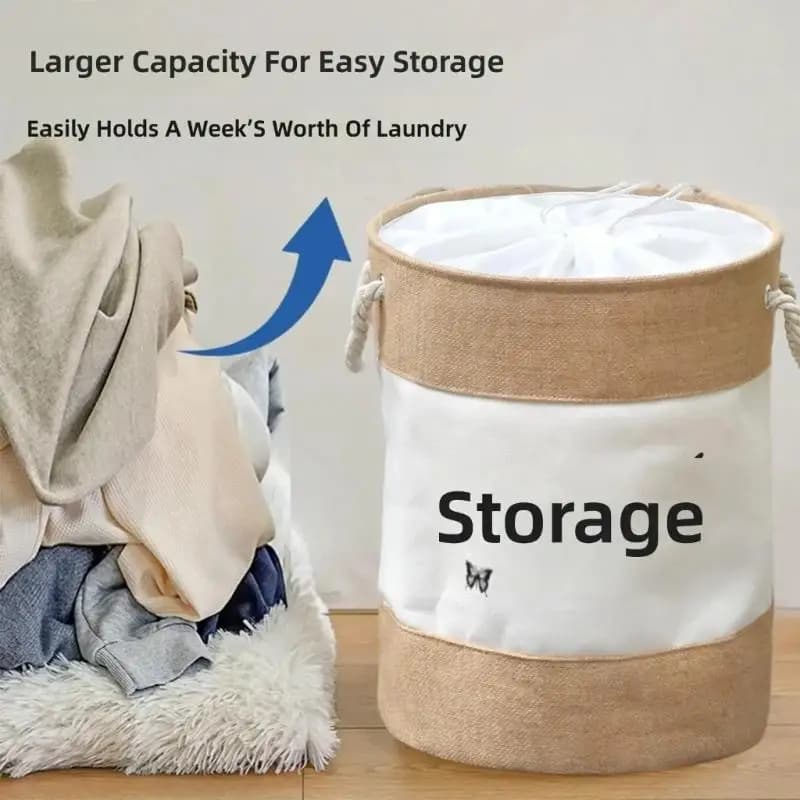 Laundry Baskets,Laundry Hampers,Freestanding Waterproof Collapsibles Clothes Bag with Handles Clothes Basket for Dorm B03E
