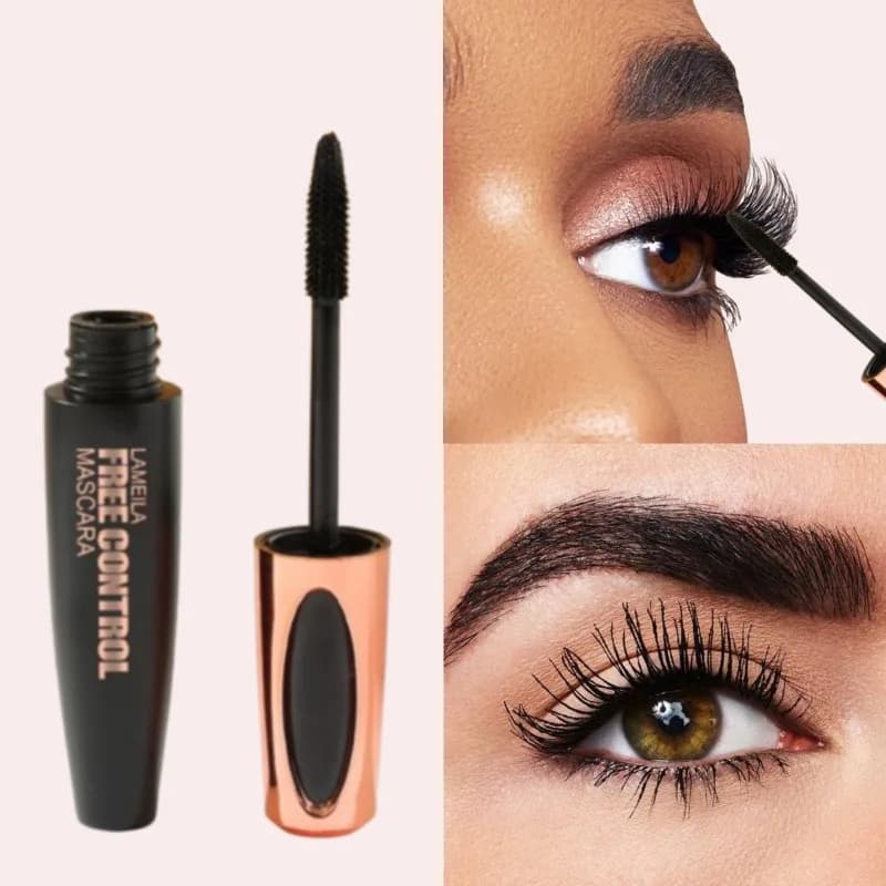 1-piece anti-slip mascara: durable, uniformly colored, curled, waterproof, fast drying, suitable for dates and daily needs