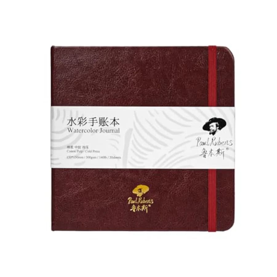 Square Watercolor Journal, 00% Cotton Acid-Free Cold Press Watercolor Sketchbook 5.9 * 5.9 ch, 40lb/300gsm, 0 Sheets for Waterc