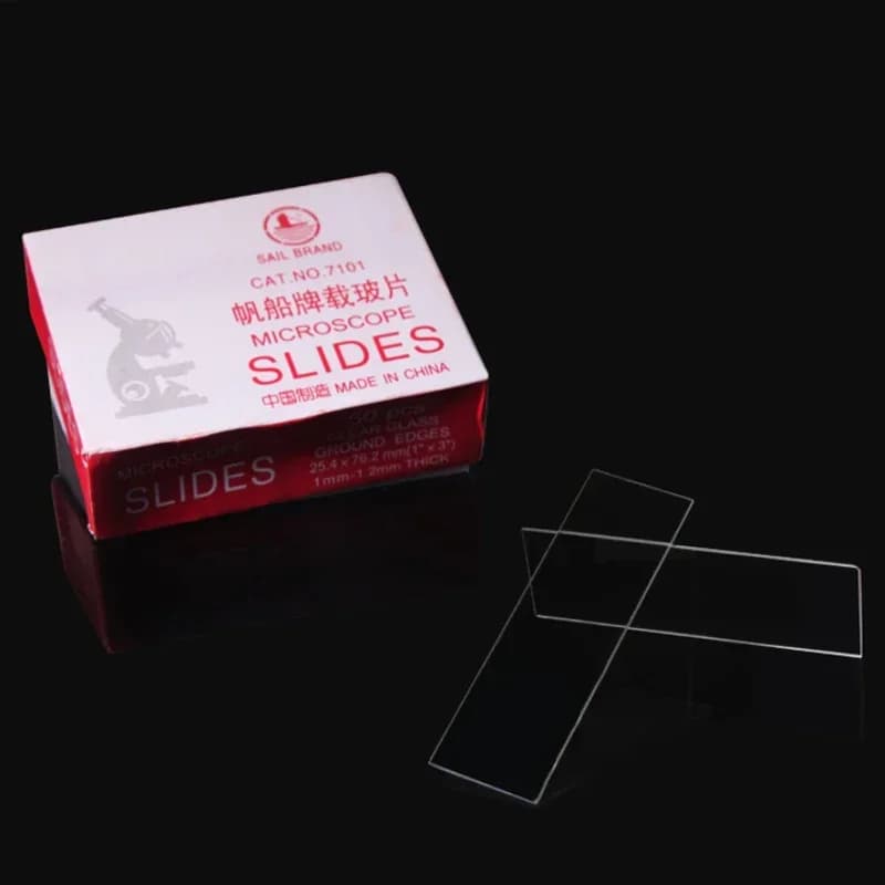 Lamelle per Microscopio in Vetro ad Alta Definizione, Pre-pulite, Adesive, Concave Singole e Doppie, Accessori per Microscopio, 50 Pezzi