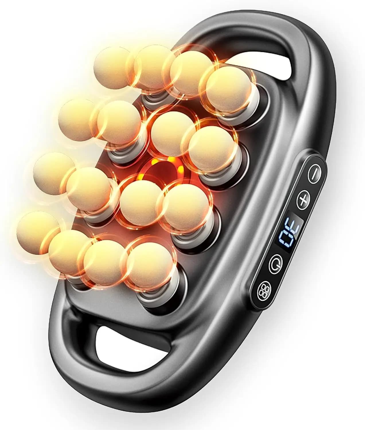 16 Head Massage Gun Deep Tissue - 2026 Upgrade 16-Drive Back Muscle Massager with 3 Modes & 30 Intensities, Portable Quiet Percussion Massager for Pain Relief