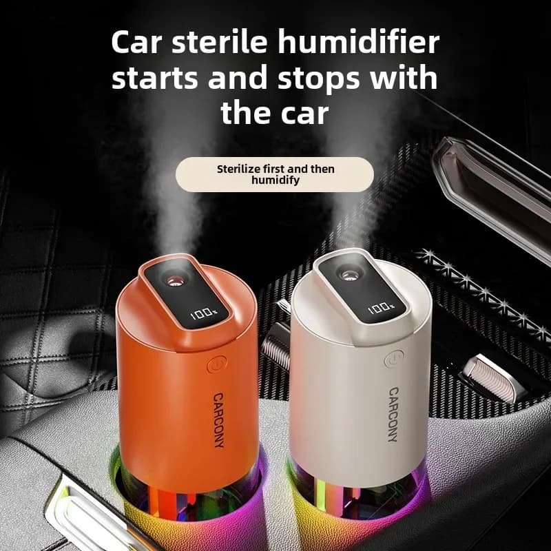 2000mAh Car Humidifier Built-in Battery Wireless Use Antibacterial Air Purifier Aroma Diffuser Essential Oils High Quality Home