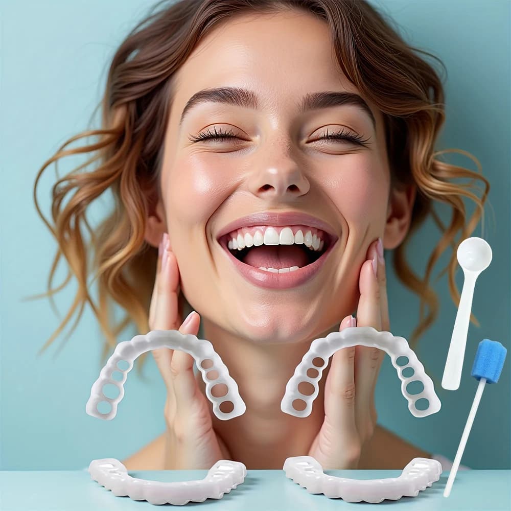 New Faces Dentali Whitening, Removable and Reusable Fin Cover, Natural and Bright Appearance for Feasts H2931