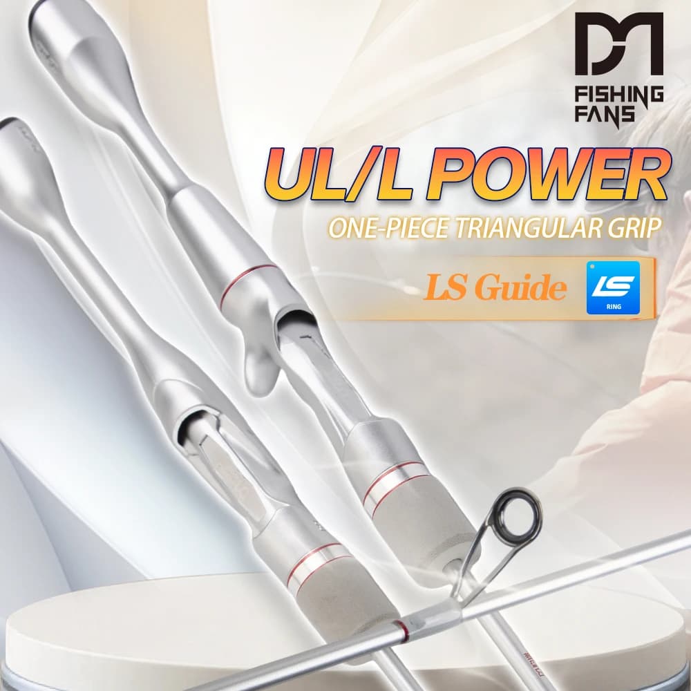 FISHINGFANS ORCA UL L Power Carbon Solid Tip Rod 1-7g 2-12g Lure Wt 5' 5'6'' 6' 6'6'' Crappie Trout Light Ultralight Fishing Rod
