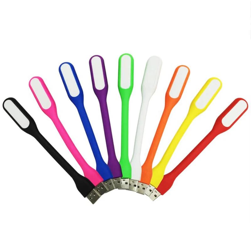 %1PCS Foldable Blue Super Bright USB Led Light Mini Portable Flexible Book Light Reading Light for Mobile Power Computer Laptop