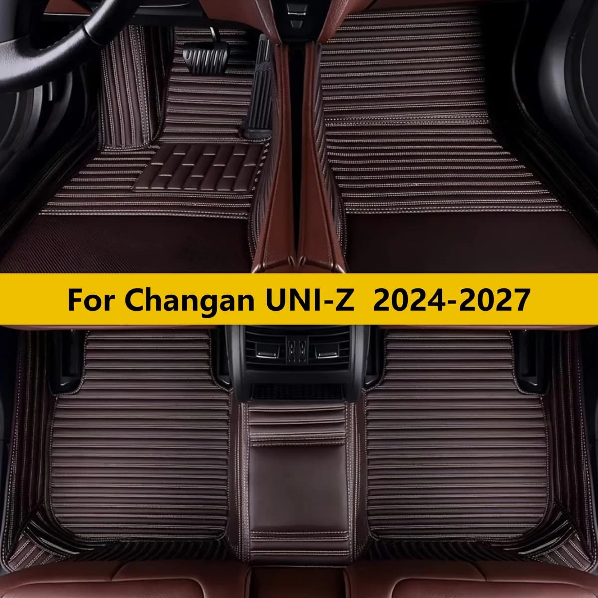 Custom Car Floor Mats For Changan UNI-Z 2024 2025 2026 2027 Auto Leather Front Rear Row Carpet Pads Full Set Foot Matts Rugs