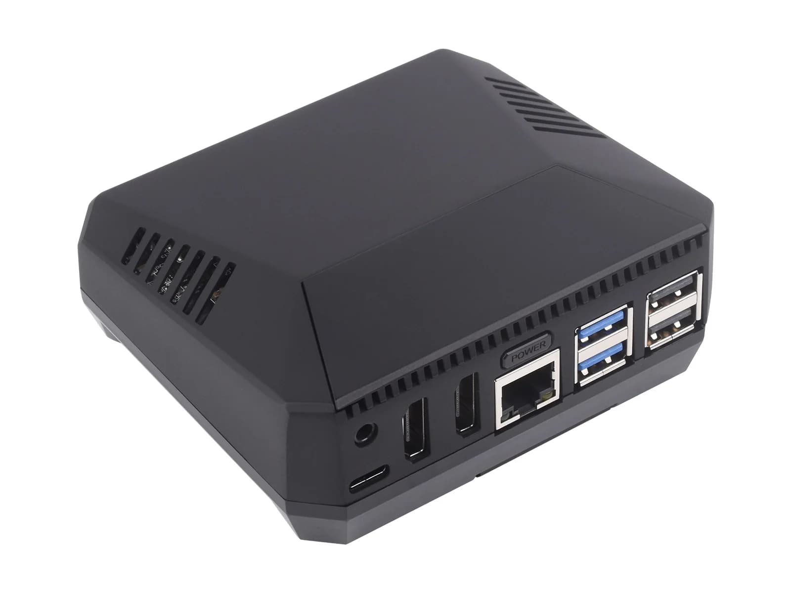 PI5-CASE-ARGON-ONE-M.2, Expansion Slot M.2 NVME, Aluminum Alloy Case for Raspberry Pi 5, Integrated Cooling Fan
