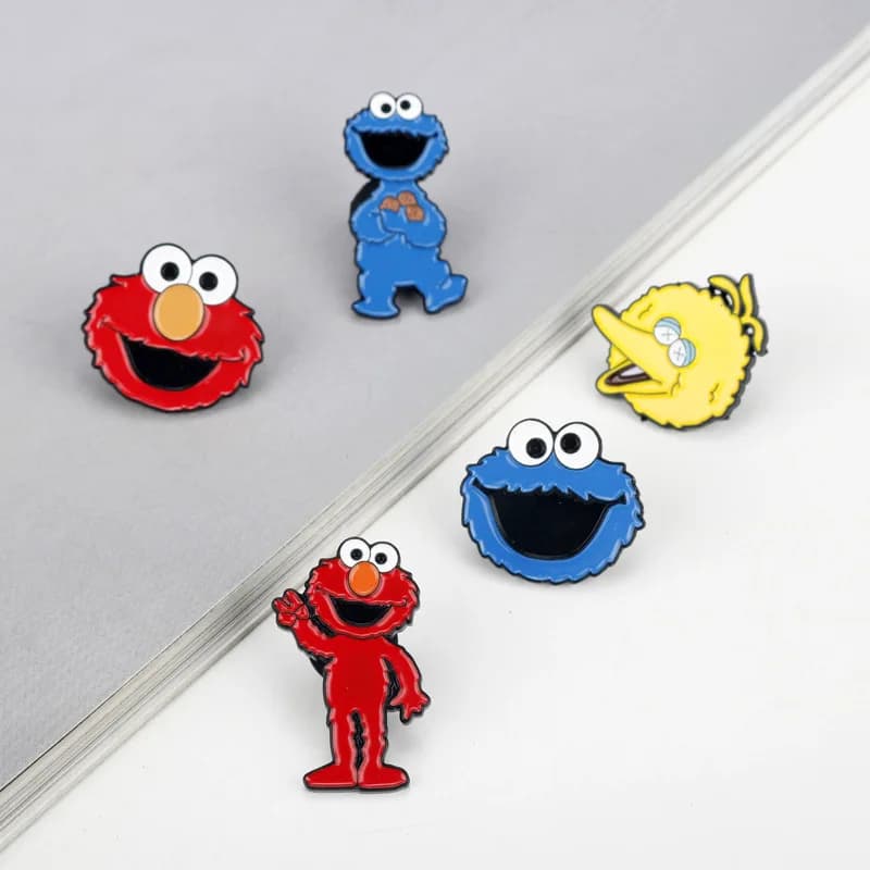 5 pz/set Classico Del Fumetto Del Smalto Spille Spille Animali Spille Da Bavero Distintivi Sul Zaino Spille Per I Vestiti Accessori Gioielli Regalo