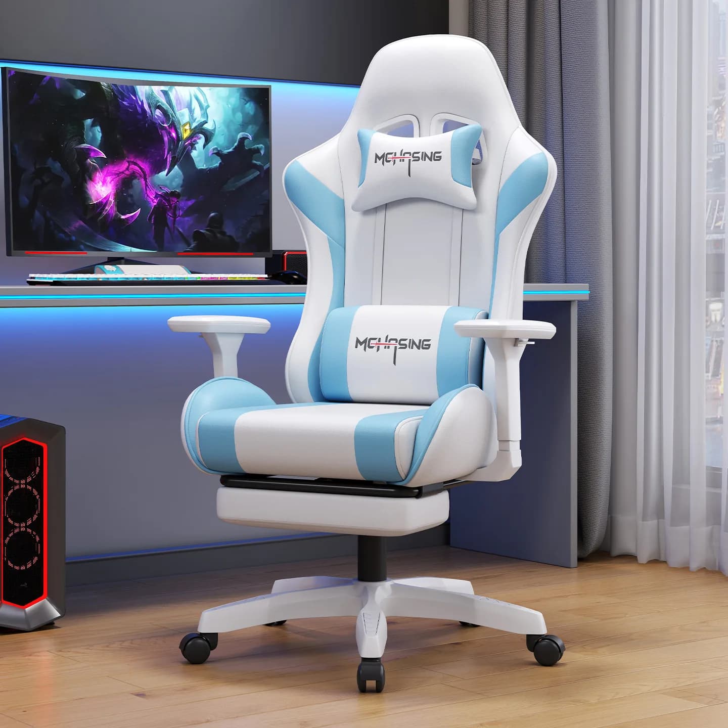 High Quality Custom Anji Cheapest Computer Gaming Chair Reclining Silla Pc Gamer Cadeira Ergonomic Computer Gaming Chair