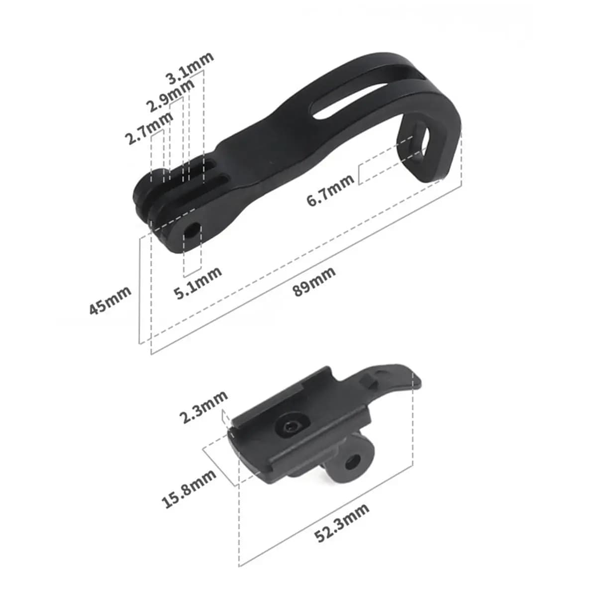 ABPF Bike Headlight Bracket Folding Bicycle Light Extension Mount Bracket Light Holder Stand for RHL400/600/800