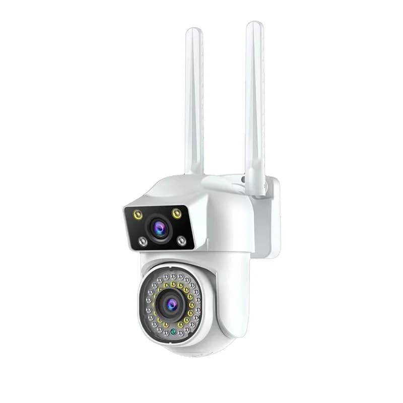 4MP V360/v380 APP Dual Lens Wireless PTZ Alarm IP Dome Camera Full Color AI Humanoid Detection Home Security CCTV Baby Monitor