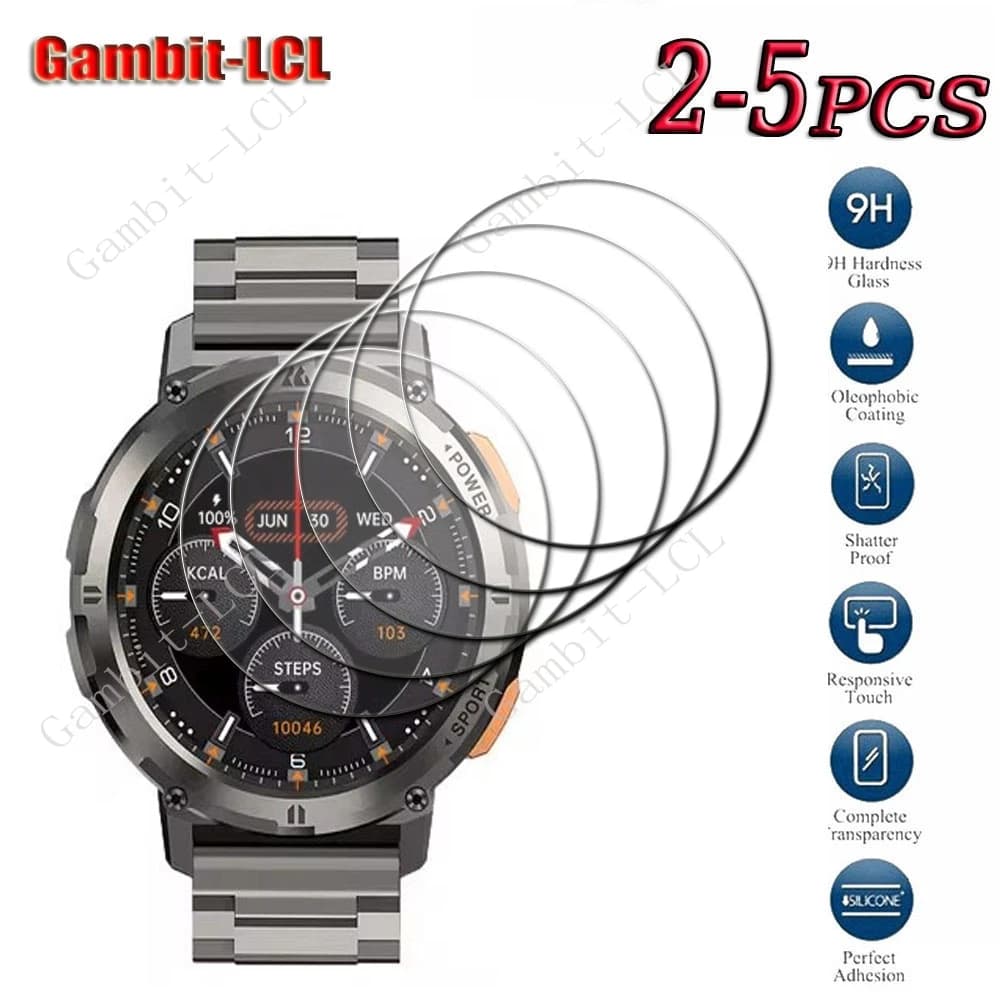 9H Smartwatch originale in vetro temperato duro per KOSPET TANK T2 GPS Smart Watch KOSPETTANKT2 TANKT2 pellicola protettiva per schermo