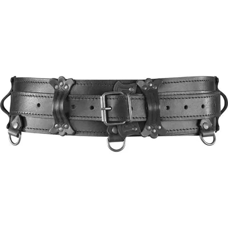 Cavaliere vichingo medievale Guerriero Cintura in pelle PU Costume da pirata rinascimentale Armatura LARP Accessorio per rievocazione del Medioevo Uomo Donna