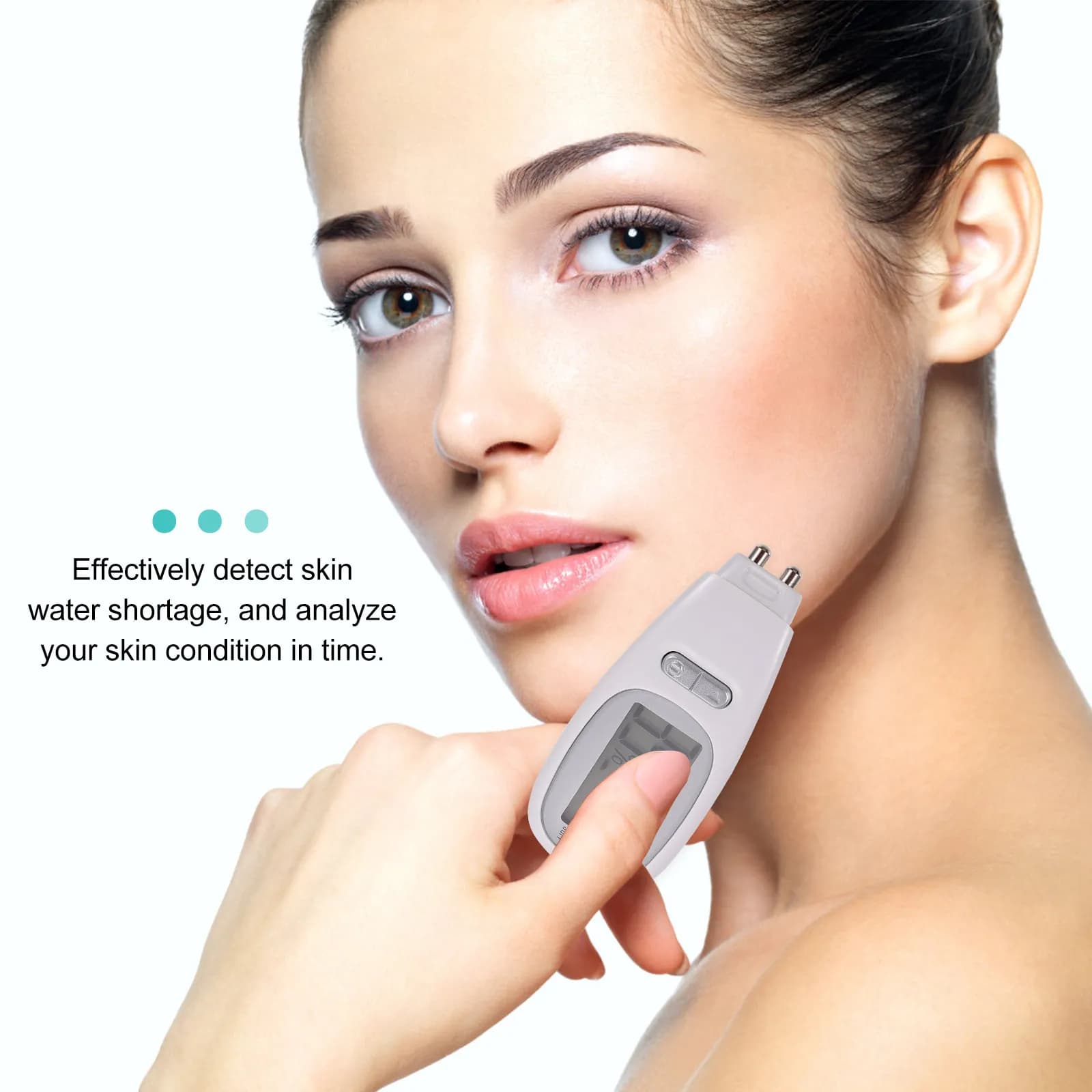 1Set Skin Moisture Tester High Precision Digital Skin Analyzer Face Moisture Test Pen Oil Analyzer Facial Hydration Meter Beauty