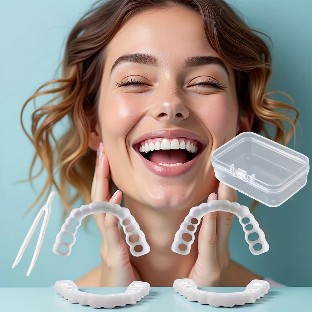 New universal dental faces for upper and lower teeth, reusable whitening cover, covers black teeth, empty spaces and deformed teeth H2931