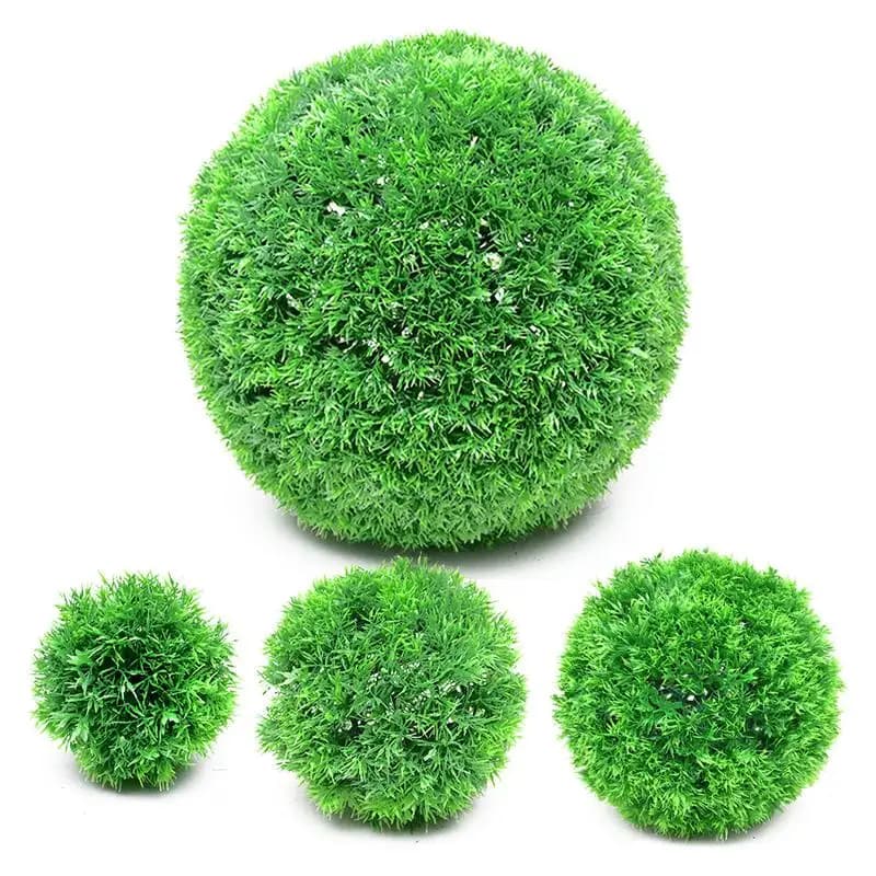 Artificial plants Green grass ball 13/18/23/28 cm Decorative balls Pine needles Pino ball Fake grass decoration for outdoor garden