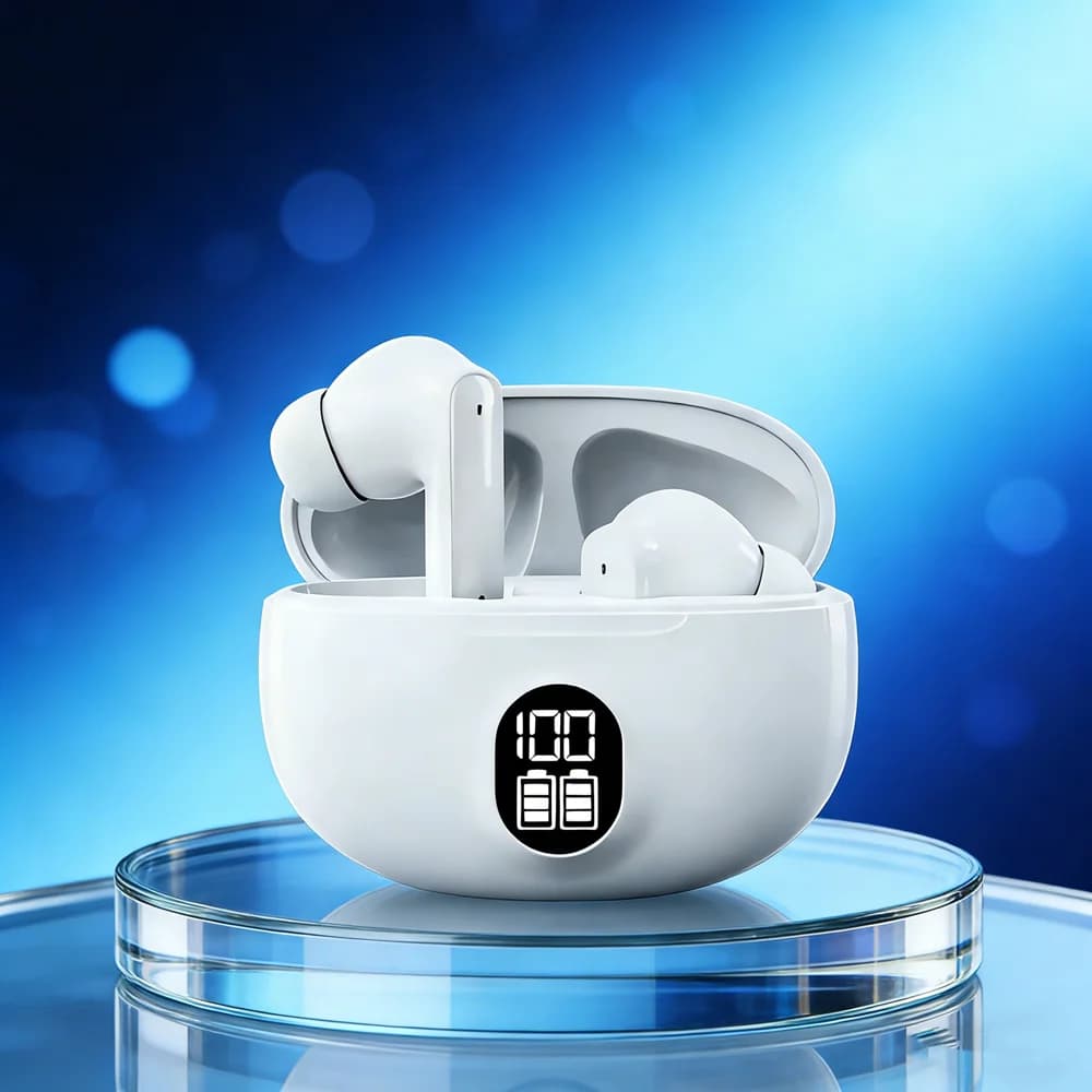 Cuffie wireless TWS per giochi, cuffie Bluetooth con microfono, riduzione del rumore, alta fedeltà per smartphone