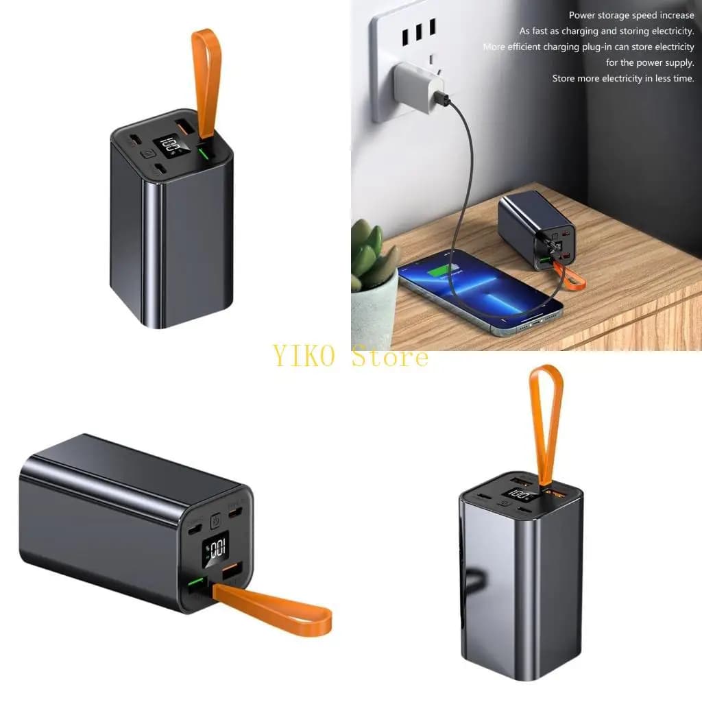 K32C Battery PowerBank Case builti caricabatterie mobili da 20000 mAh nel cavo PD100W batteria a carico rapido Ghell LCD