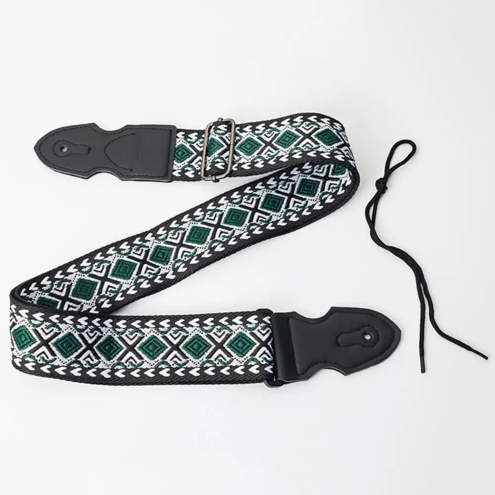 Vintage Guitar Strap Adjustable Polyester Electric Guitar Belts Ethnic Style High-Grade Printing Guitar Shoulder Belt Ukulele