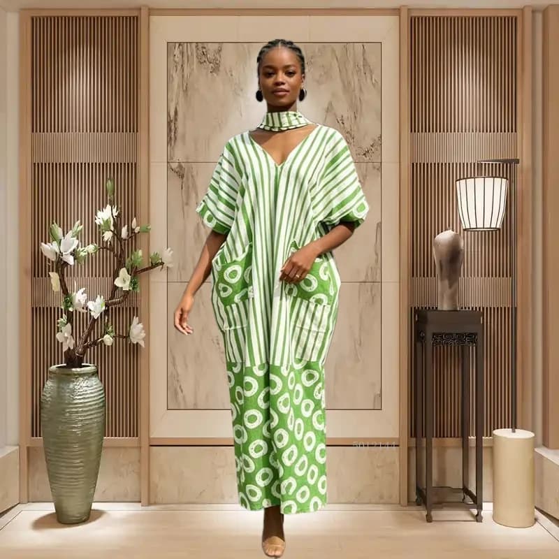 Abiti Africani alla Moda Taglie Forti per Donna 2026 Nuovi Abiti Dashiki Ankara in Poliestere Stampato per Matrimoni e Feste Serale